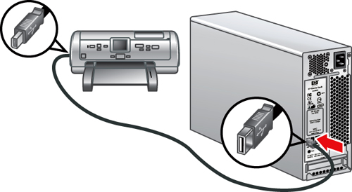 Connect USB printer