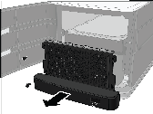Unlock hard-drive tray