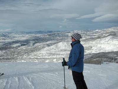 Terri Looking out over the Yampa Valley